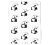 Azeeda 5 x A1 'Toast Popping From Toaster' Gift Wrap/Wrapping Paper Sheets (GI00122502)