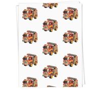 Azeeda 5 x A1 'Toy Fire Engine' Gift Wrap/Wrapping Paper Sheets (GI00134238)