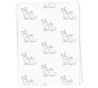 Azeeda 5 x A1 'Two Cats Playing' Gift Wrap/Wrapping Paper Sheets (GI00137217)