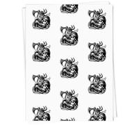 Azeeda 5 x A1 'Viking Warrior With Battle Axe' Gift Wrap/Wrapping Paper Sheets (GI00120435)