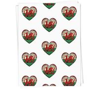 Azeeda 5 x A1 'Wales Celtic Heart ' Gift Wrap/Wrapping Paper Sheets (GI00119334)