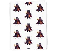 Azeeda 5 x A1 'Warlock Cat' Gift Wrap/Wrapping Paper Sheets (GI00141513)