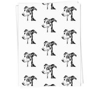 Azeeda 5 x A1 'Whippet Dog' Gift Wrap/Wrapping Paper Sheets (GI00116197)