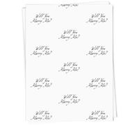 Azeeda 5 x A1 'Will You Marry Me?' Gift Wrap/Wrapping Paper Sheets (GI00117691)