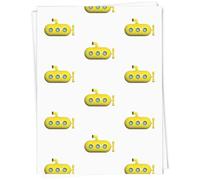 Azeeda 5 x A1 'Yellow Submarine' Gift Wrap/Wrapping Paper Sheets (GI00116911)