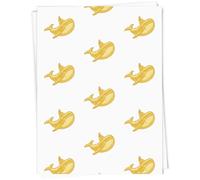 Azeeda 5 x A1 'Yellow Submarine Whale' Gift Wrap/Wrapping Paper Sheets (GI00118416)