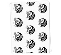 Azeeda 5 x A1 'Yin Yang Hummingbirds' Gift Wrap/Wrapping Paper Sheets (GI00127293)