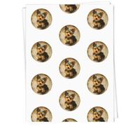 Azeeda 5 x A1 'Yorkshire Terrier Puppy Sitting' Gift Wrap/Wrapping Paper Sheets (GI00130068)