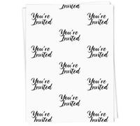 Azeeda 5 x A1 'You're Invited' Gift Wrap/Wrapping Paper Sheets (GI00116072)