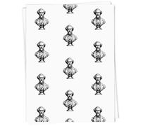 Azeeda 5 x 'Charles Dickens Bust' Gift Wrap Paper (GI00116464)
