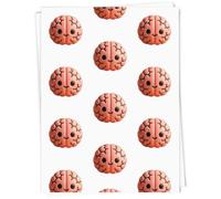 Azeeda 5 x 'Cute Pink Brain' Gift Wrap Paper (GI00145245)