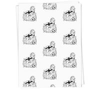 Azeeda 5 x 'England Flag Lioness' Gift Wrap Paper (GI00140838)