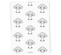 Azeeda 5 x 'Happy Mushroom' Gift Wrap Paper (GI00140685)