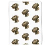 Azeeda 5 x 'Irish Wolfhound Portrait' Gift Wrap Paper (GI00150270) | 91cm x 61cm Gift Wrap for Birthdays, Christmas and Special Occasions