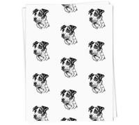 Azeeda 5 x 'Jack Russell Portrait' Gift Wrap Paper (GI00144099) | 91cm x 61cm Gift Wrap for Birthdays, Christmas and Special Occasions