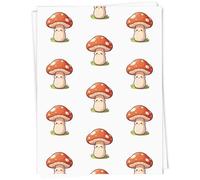 Azeeda 5 x 'Kawaii Mushroom' Gift Wrap Paper (GI00140691)