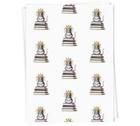 Azeeda 5 x 'Rat King with Books' Gift Wrap Paper (GI00140589)