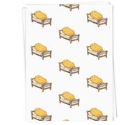 Azeeda 5 x 'Sleeping Potato on Bed' Gift Wrap Paper (GI00144015)