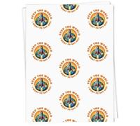 Azeeda 5 x 'Stop The World' Gift Wrap Paper (GI00145725) | 91cm x 61cm Gift Wrap for Birthdays, Christmas and Special Occasions
