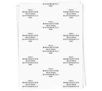 Azeeda 5 x 'This Is Manchester' Gift Wrap Paper (GI00142296) | 91cm x 61cm Gift Wrap for Birthdays, Christmas and Special Occasions
