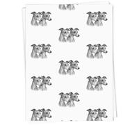 Azeeda 5 x 'Whippet Dog Couple' Gift Wrap Paper (GI00140475)