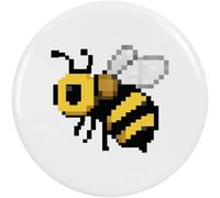 Azeeda 58mm 'Bee Pixel Art' Medium Button Pin Badge (BB00160389)