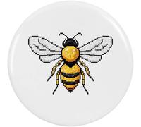Azeeda 58mm 'Bee Pixel Art' Medium Button Pin Badge (BB00160392)