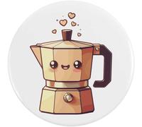 Azeeda 58mm 'Cute Coffee Maker' Medium Button Pin Badge (BB00172472)