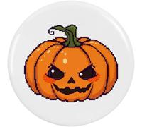 Azeeda 58mm 'Evil Pumpkin' Medium Button Pin Badge (BB00171347)