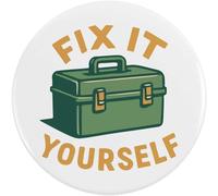 Azeeda 58mm 'Fix It Yourself Tool Box Home Repair' Medium Button Pin Badge (BB00154114)