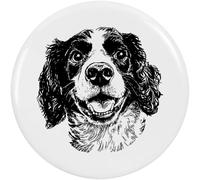 Azeeda 58mm 'Happy Springer Spaniel Dog Portrait' Medium Button Pin Badge (BB00163716)