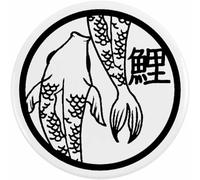 Azeeda 58mm 'Japanese Fish' Medium Button Pin Badge (BB00002069)