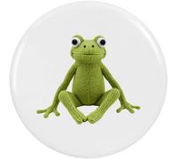 Azeeda 58mm 'Knitted Style Frog' Medium Button Pin Badge (BB00166728)