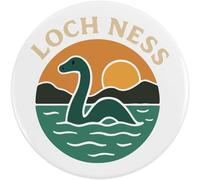 Azeeda 58mm 'Loch Ness' Medium Button Pin Badge (BB00149976)