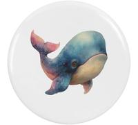 Azeeda 58mm 'Majestic Whale' Medium Button Pin Badge (BB00167958)