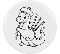 Azeeda 58mm 'Nessie Playing Bagpipes' Medium Button Pin Badge (BB00154354)