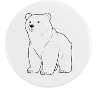 Azeeda 58mm 'Polar Bear' Medium Button Pin Badge (BB00165168)