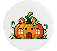Azeeda 58mm 'Pumpkin House' Medium Button Pin Badge (BB00171062)
