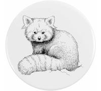 Azeeda 58mm 'Red Panda Portrait' Medium Button Pin Badge (BB00153460)
