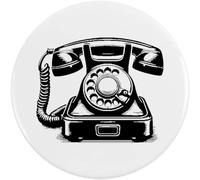 Azeeda 58mm 'Retro Telephone' Medium Button Pin Badge (BB00164562)