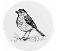 Azeeda 58mm 'Robin Red Breast Nesting' Medium Button Pin Badge (BB00162074)