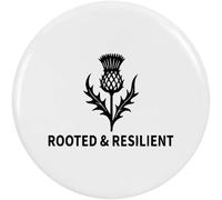 Azeeda 58mm 'Rooted and Resilient Thistle' Medium Button Pin Badge (BB00147591)