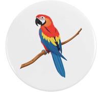 Azeeda 58mm 'Scarlet Macaw on a Branch' Medium Button Pin Badge (BB00161780)
