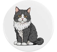 Azeeda 58mm 'Selkirk Rex Cat' Medium Button Pin Badge (BB00162611)