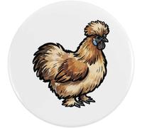 Azeeda 58mm 'Silkie Chicken' Medium Button Pin Badge (BB00157366)