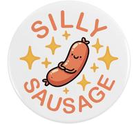 Azeeda 58mm 'Silly Sausage' Medium Button Pin Badge (BB00153025)