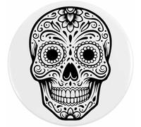 Azeeda 58mm 'Sugar Skull' Medium Button Pin Badge (BB00167118)