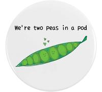 Azeeda 58mm 'Two Peas In A Pod' Medium Button Pin Badge (BB00153802)