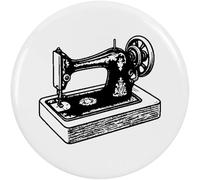 Azeeda 58mm 'Vintage Sewing Machine' Medium Button Pin Badge (BB00155140)