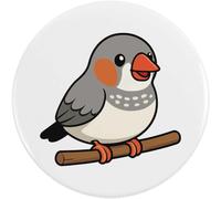 Azeeda 58mm 'Zebra Finch' Medium Button Pin Badge (BB00155950)